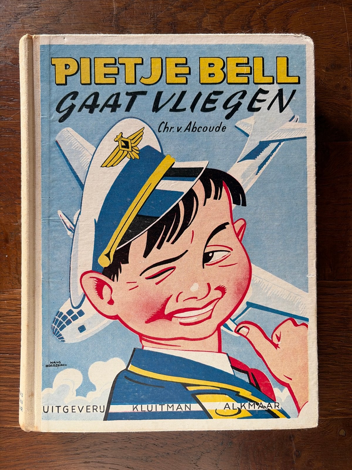 Pietje Bell Gaat Vliegen - Chr. van Abkoude (2e druk), Ophalen of Verzenden, Gelezen, Fictie algemeen