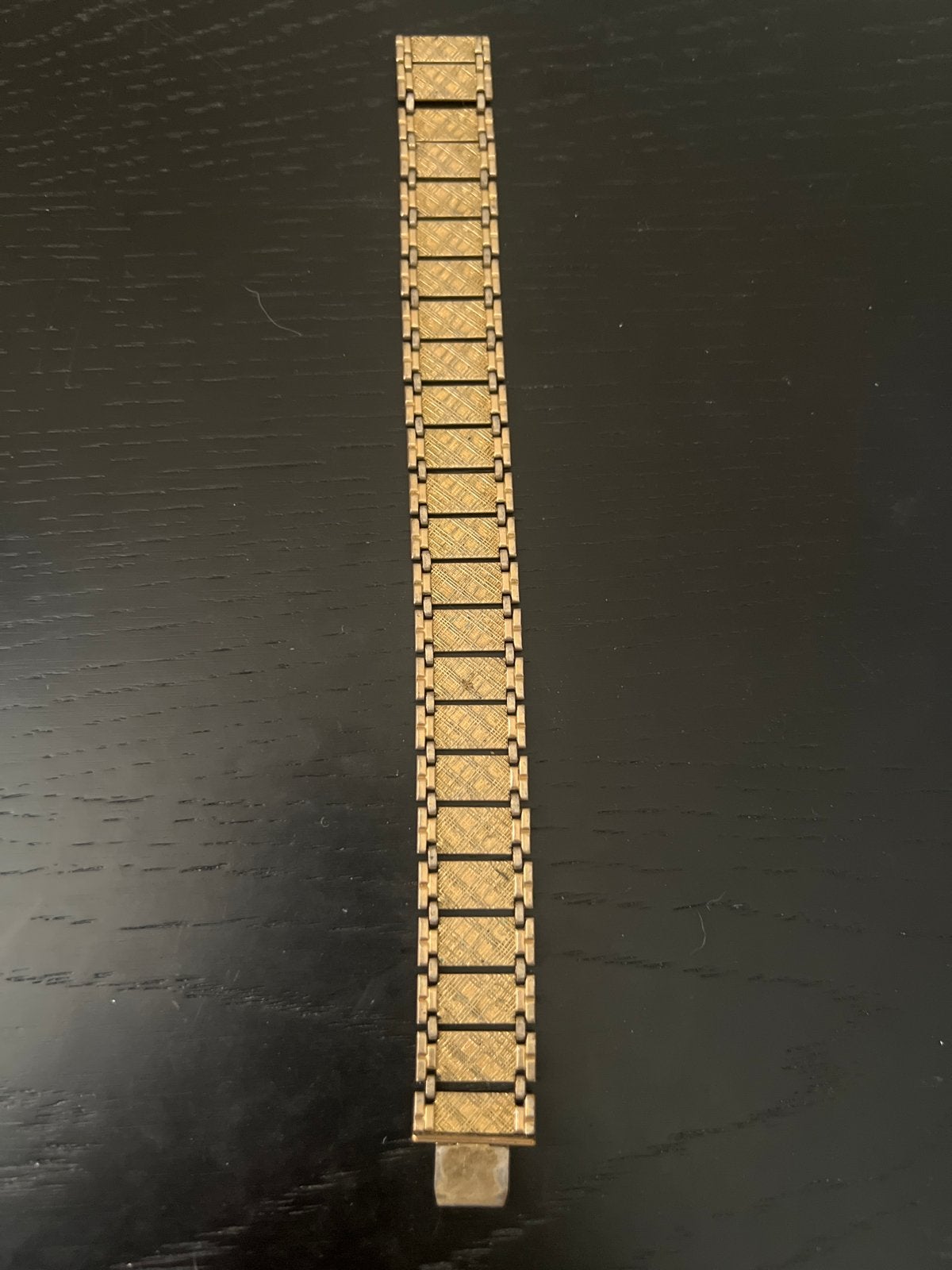 Vintage armband - Gouden schakelarmband, Ophalen of Verzenden, Gebruikt, Goud
