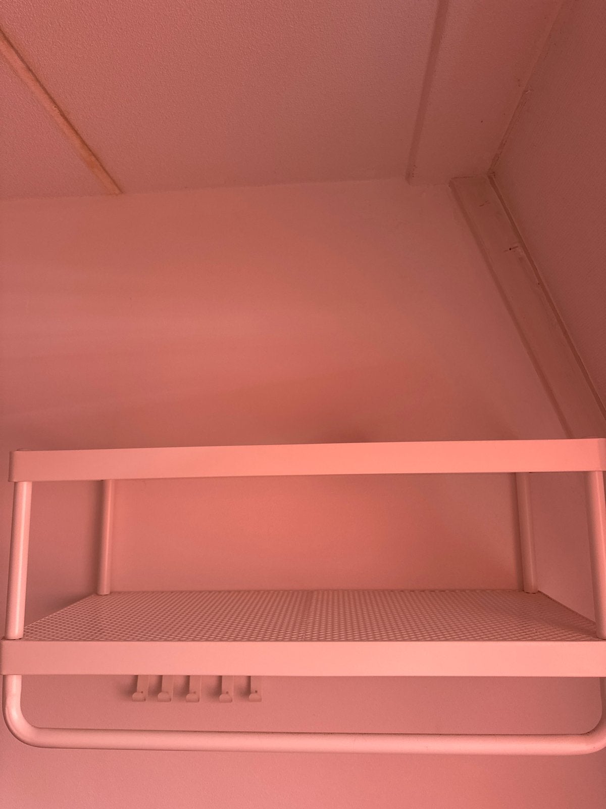 Ikea wandkapstok met plank en haken 78 cm, Wandkapstok, Gebruikt, Ophalen of Verzenden, Minder dan 100 cm