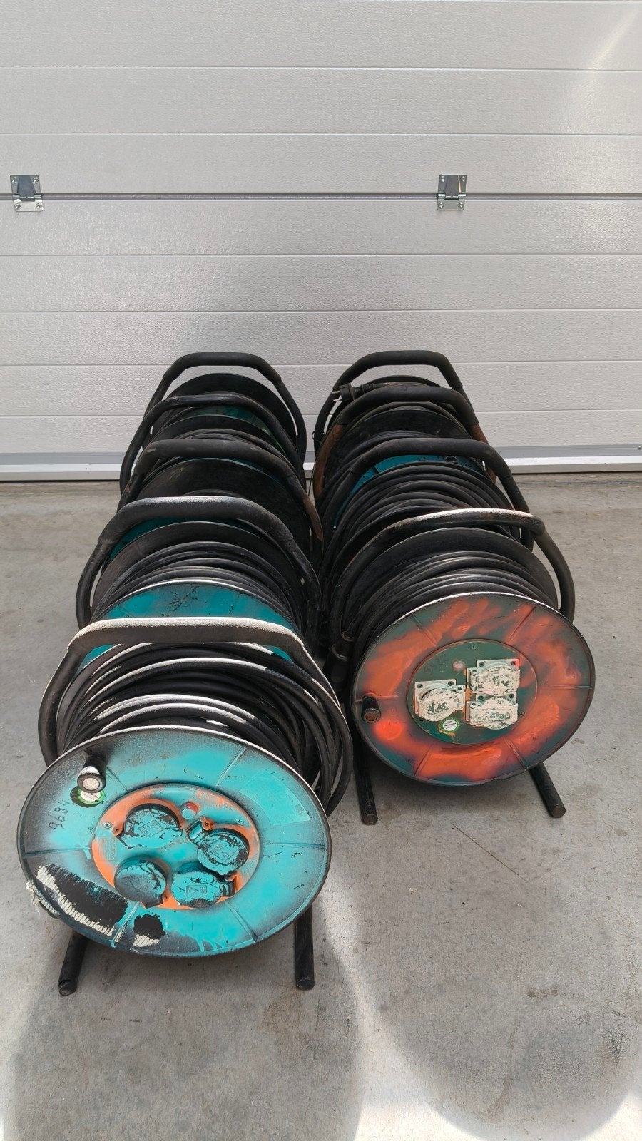 Kabelhaspel stroomkabel bouwhaspel haspel 25 mtr 3x2.5, Ophalen of Verzenden, Kabel of Snoer