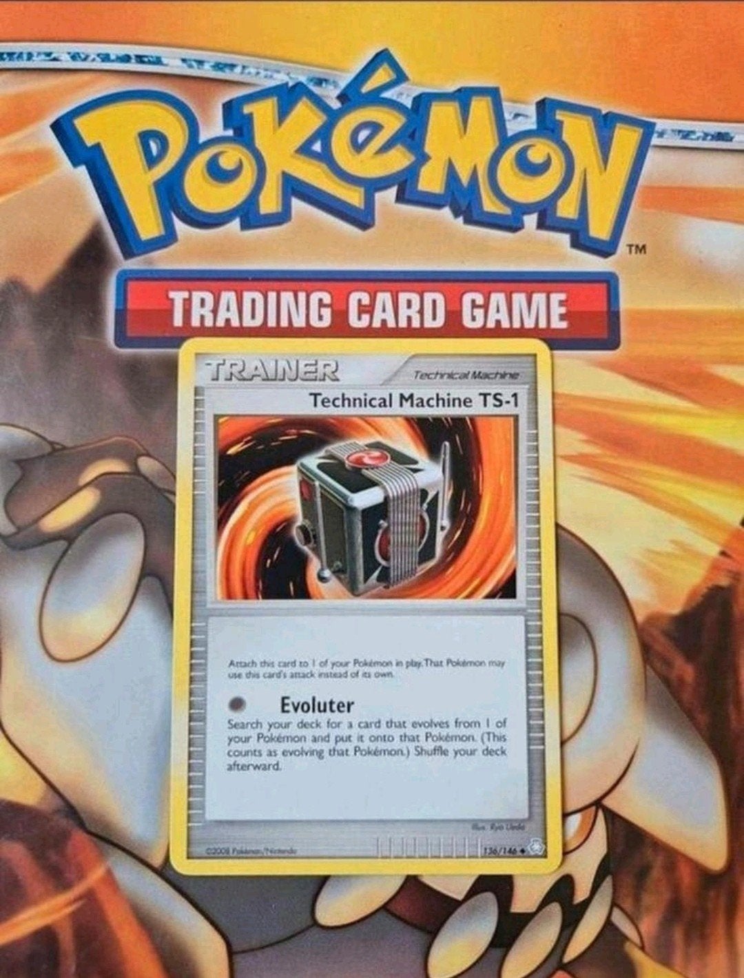 Technical Machine TS-1 136/146 Diamond&Pearl pokemon kaart, Ophalen of Verzenden, Gebruikt, Losse kaart