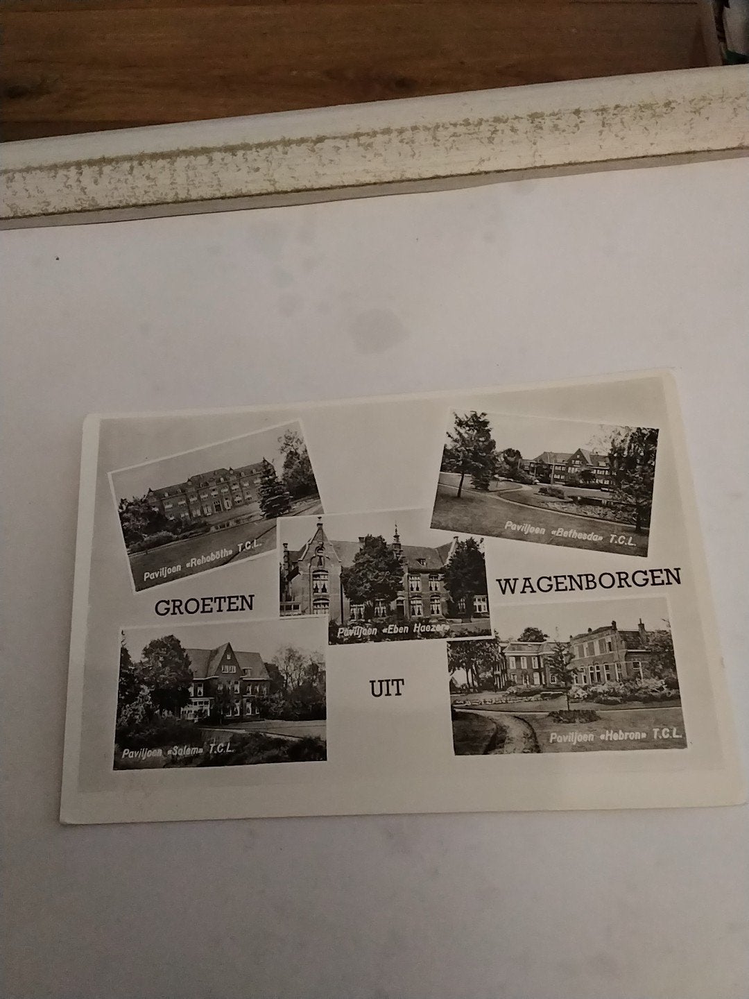 Oude ansichtkaart Groeten uit Wagenborgen - Paviljoens, Verzamelen, Ophalen of Verzenden, 1920 tot 1940, Gelopen, Groningen