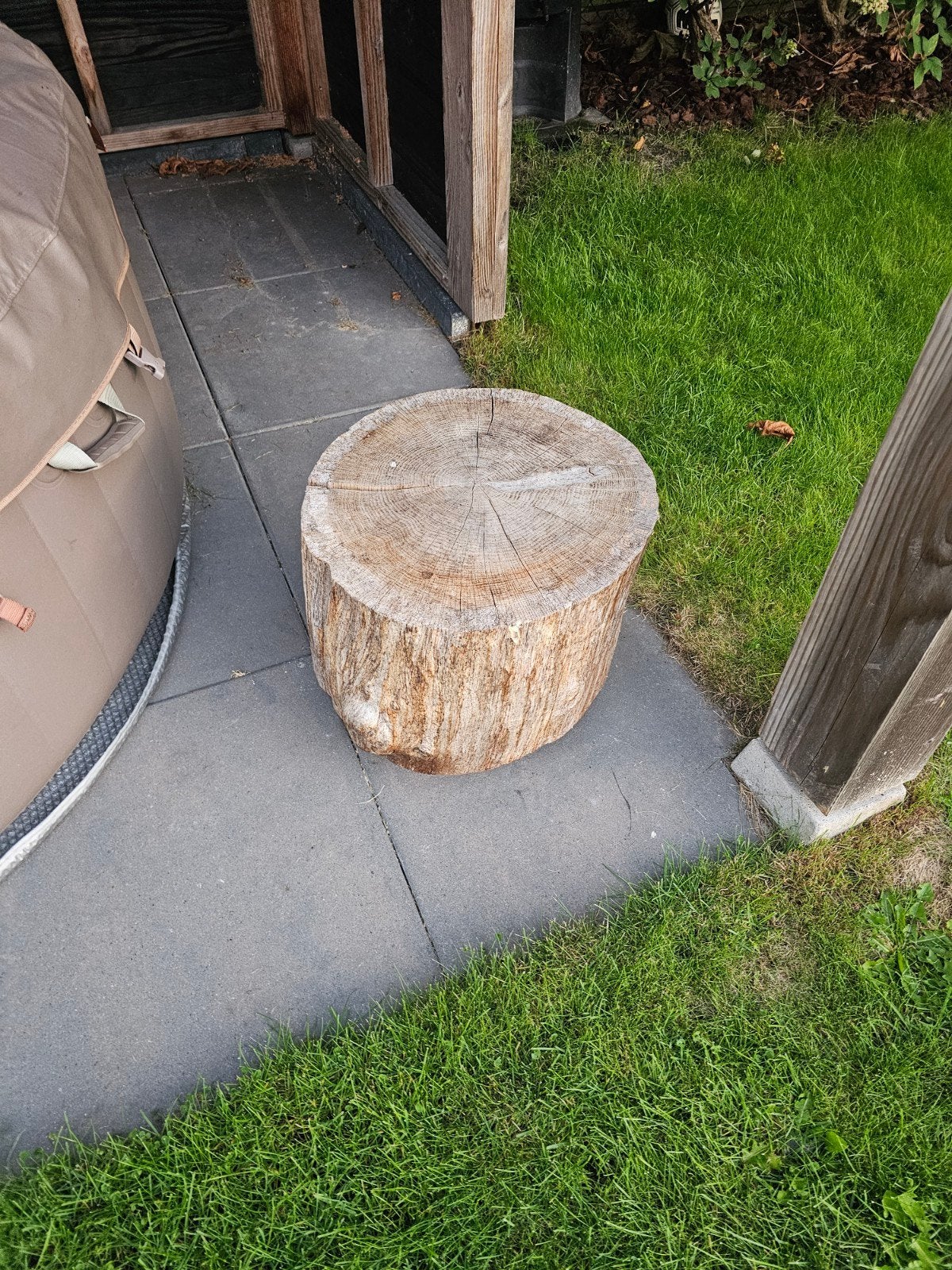 Decoratieve Houten Boomstronk - Tuin of Interieur, Ophalen, Overige materialen, Gebruikt, Bruin