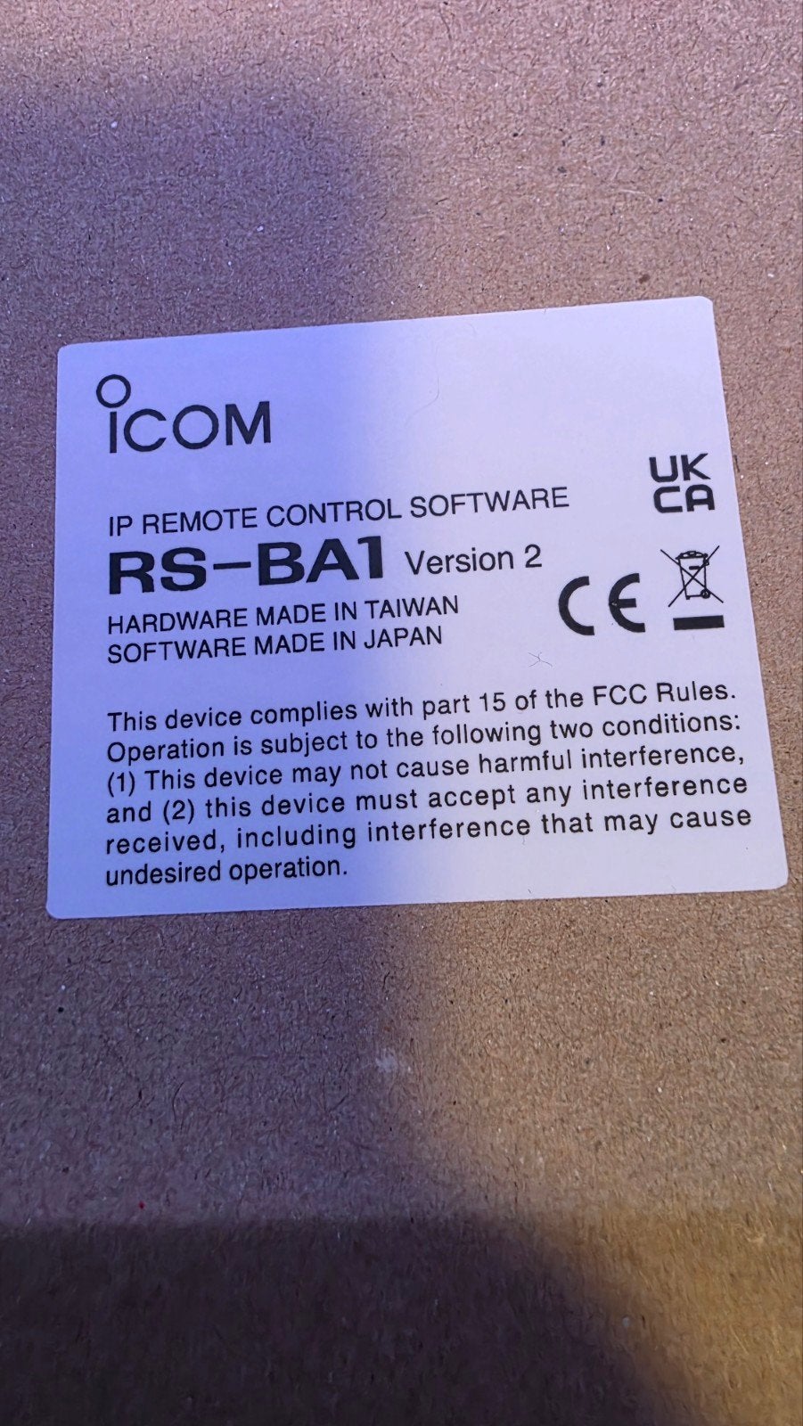 Icom RS-BA1 v2 met RC-28 remote encoder, Telecommunicatie, Ophalen of Verzenden, Zo goed als nieuw