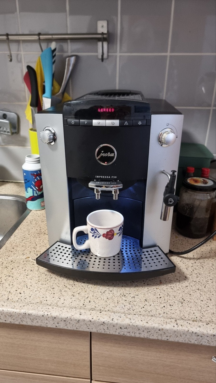 Jura Impressa F50 koffiemachine,, Witgoed en Apparatuur, Koffiezetapparaten, Ophalen of Verzenden, Koffiemachine, Koffiebonen