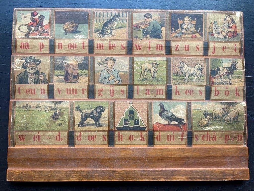 Hoogeveen´s Origineel houten leesplankje: Aap Noot Mies, Ophalen, Overige thema's