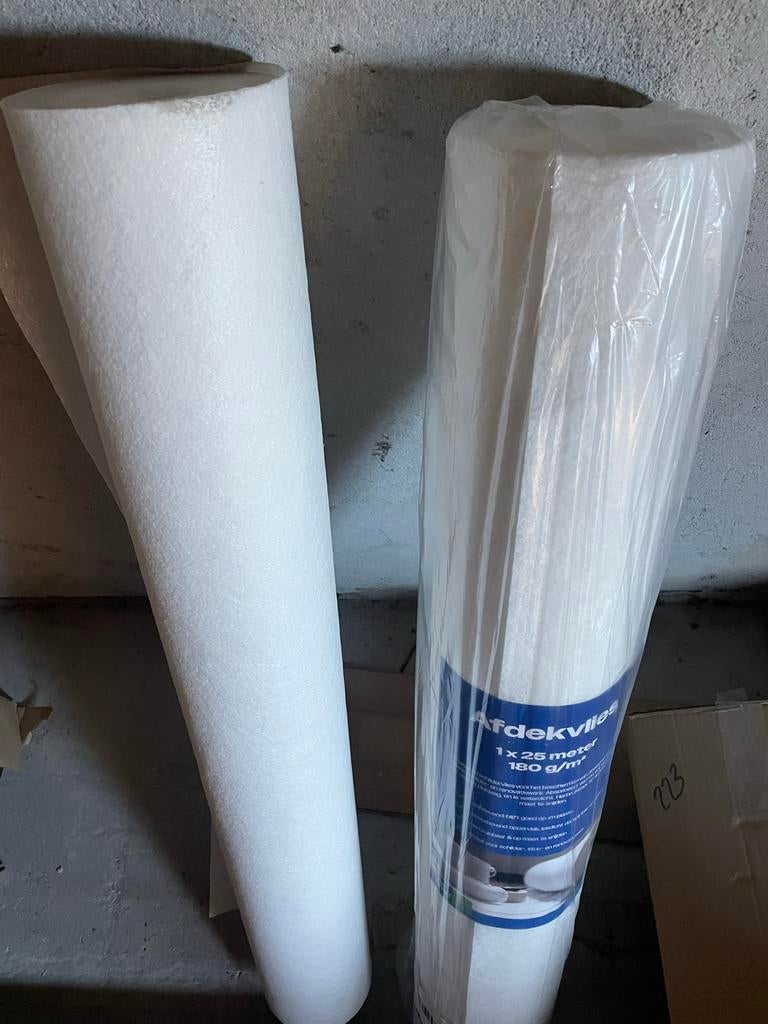 Afdekvlies nieuwe rol + aangebroken rol, Ophalen, Nieuw, 15 m² of meer, Doek