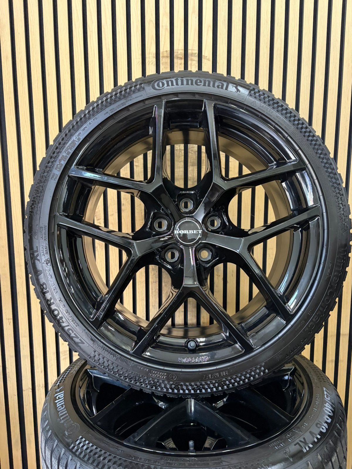 Borbet 18” 5X112 A3 Golf Caddy Leon Winterbanden, Auto-onderdelen, Banden en Velgen, 18 inch, Gebruikt, ., Banden en Velgen