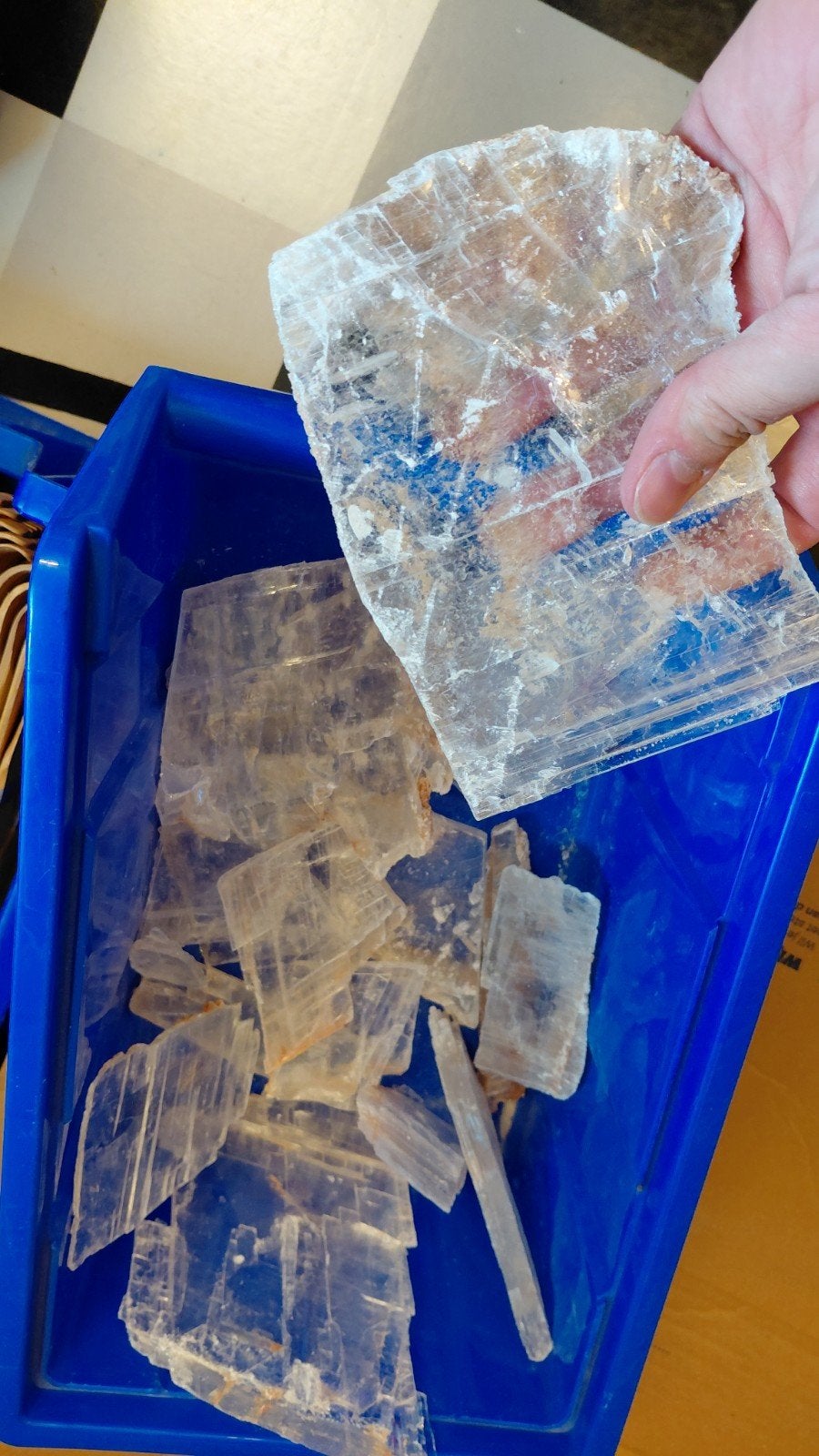 Partij Seleniet Mariaglas edelsteen platen - mineralen, Ophalen of Verzenden