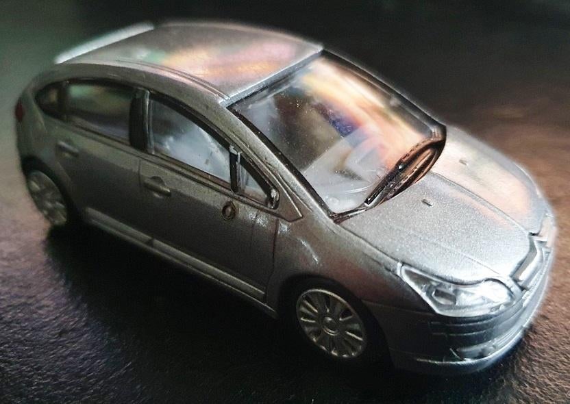 Newray Citroen C4 zilver, Ophalen of Verzenden, Gebruikt, Auto