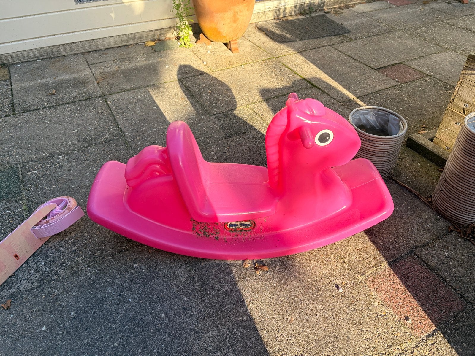 Roze paardenwip voor kind, gebruikt, Ophalen, Gebruikt, Jongen of Meisje