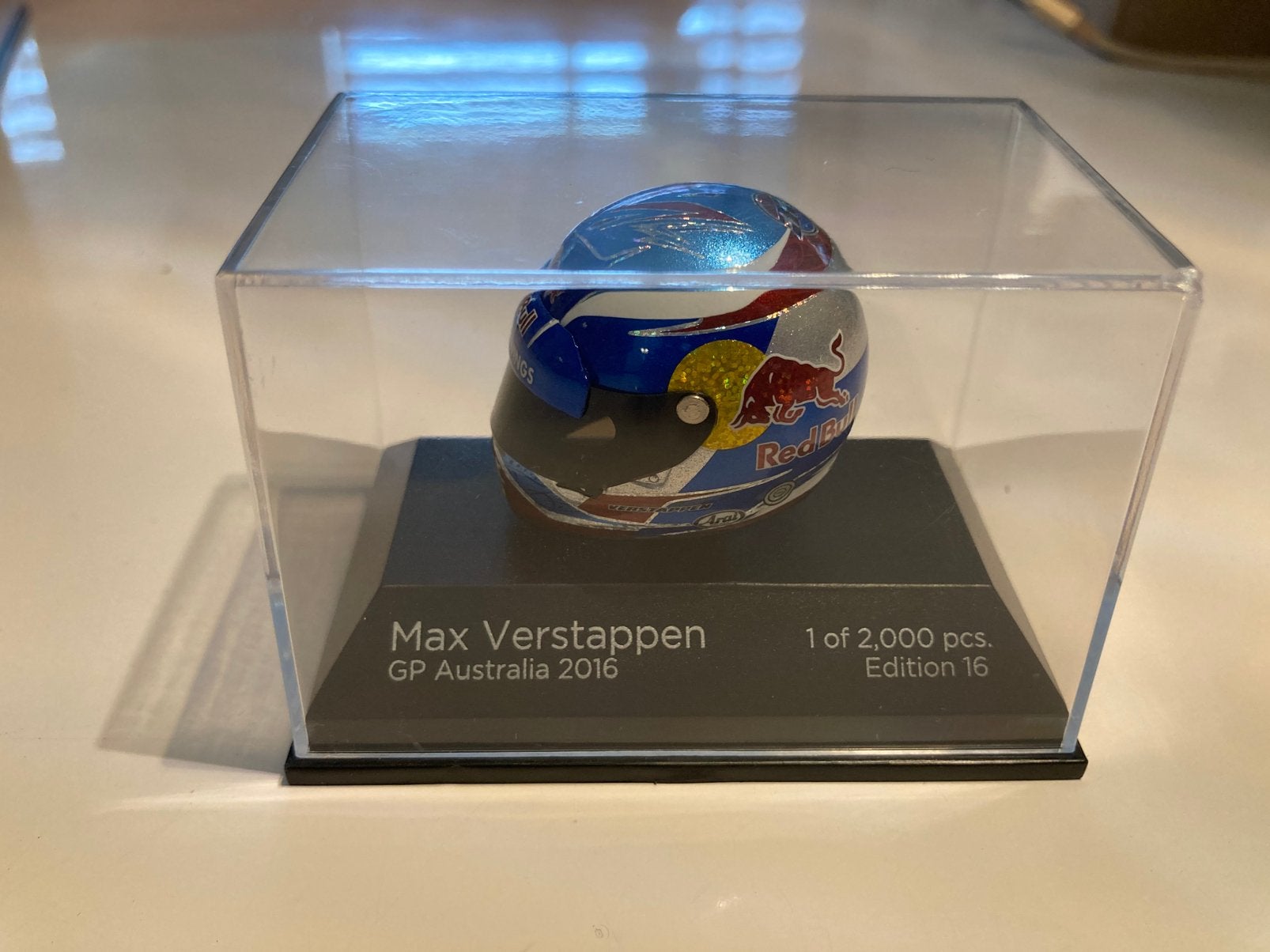 Max Verstappen helm gp australia 2016, Ophalen of Verzenden, Zo goed als nieuw, Formule 1