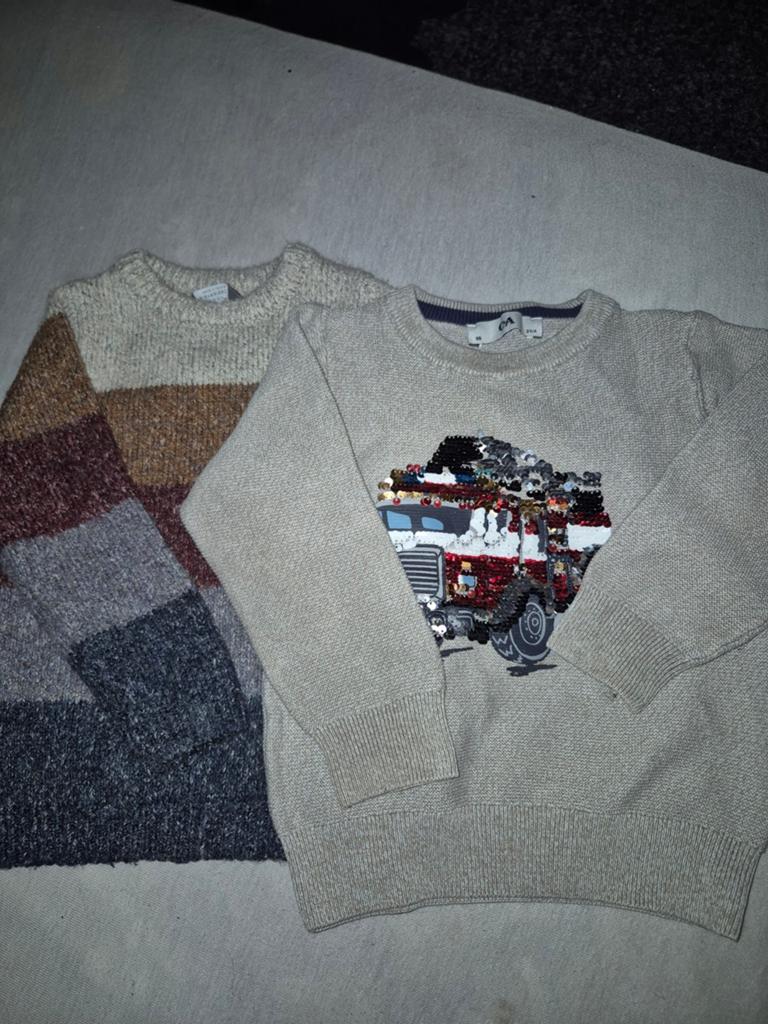 2 kindertruitjes, Kinderen en Baby's, Kinderkleding | Maat 98, Ophalen of Verzenden, Gebruikt, Meisje, Trui of Vest