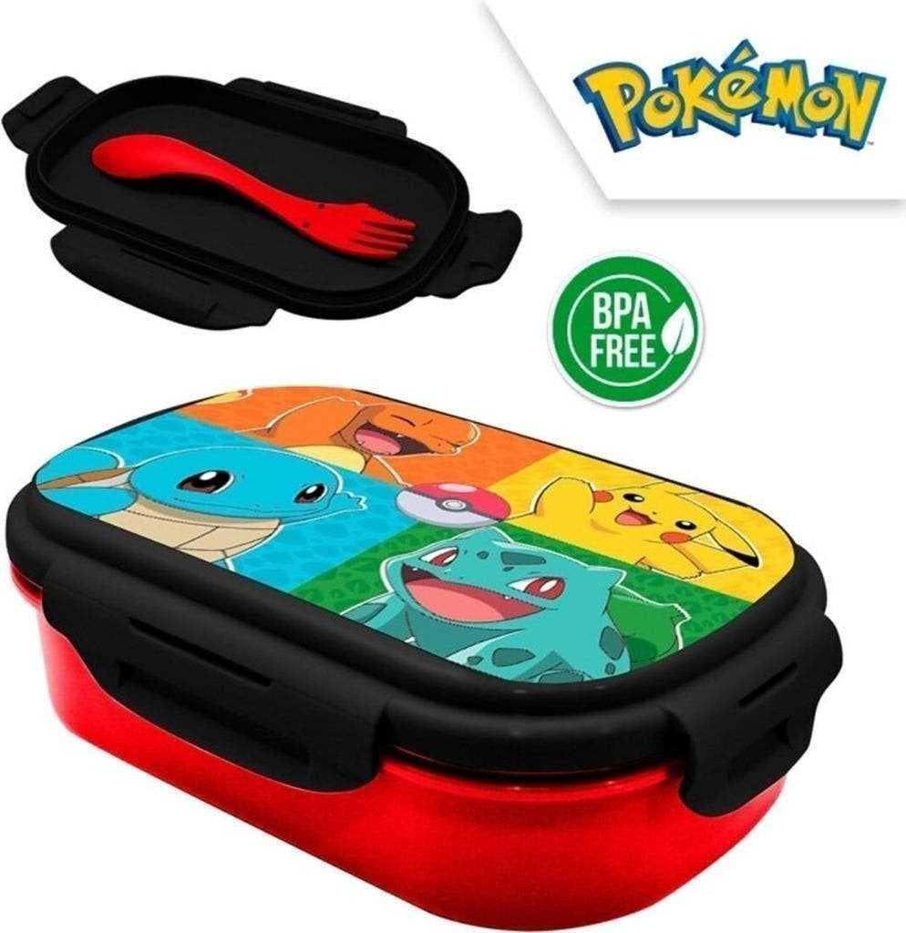 Pokemon Broodtrommel met Bestek - Lunchbox - Brooddoos, Nieuw, Ophalen of Verzenden, Nvt, Nvt