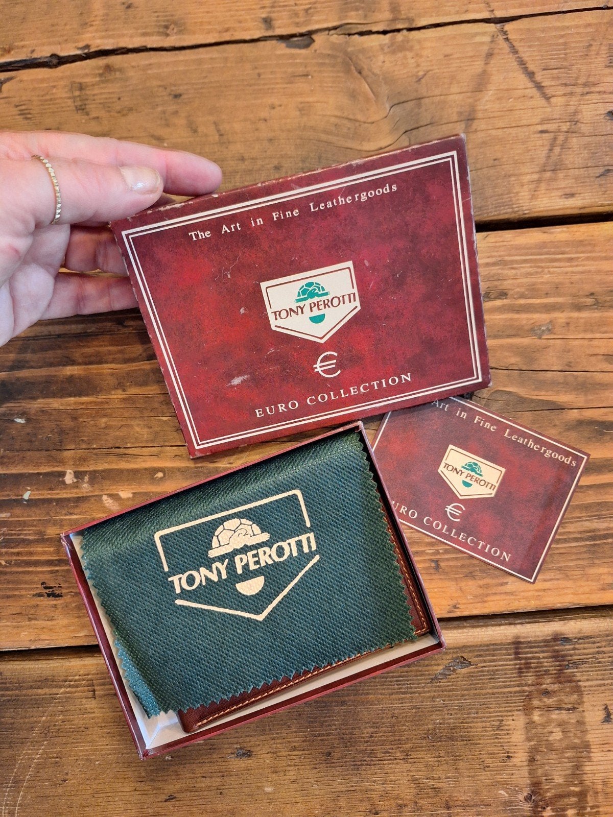 Tony Perotti Leren Portemonnee - Euro Collectie, Overige merken, Bruin, Nieuw, Ophalen of Verzenden
