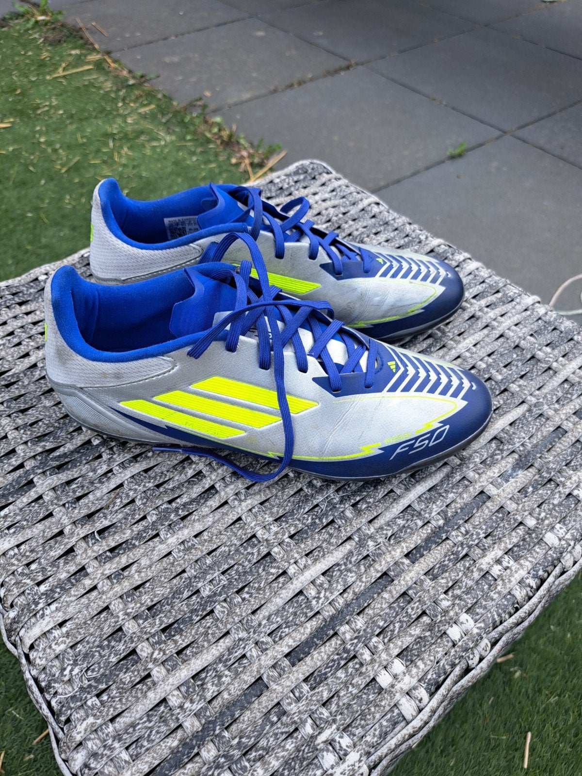 Voetbalschoenen Adidas Messi F50 AG 40 2/3, Maat XS of kleiner, Ophalen of Verzenden, Zo goed als nieuw, Schoenen