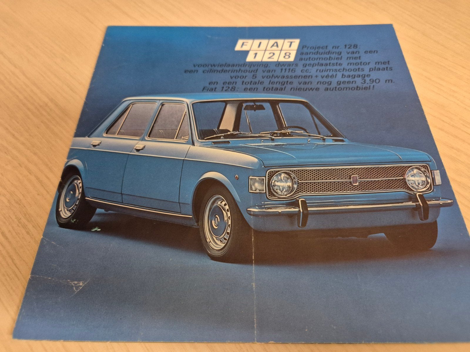 1970 Fiat 128 Nederlandse folder mooie uitgave izgst, Ophalen of Verzenden, Zo goed als nieuw, Overige merken