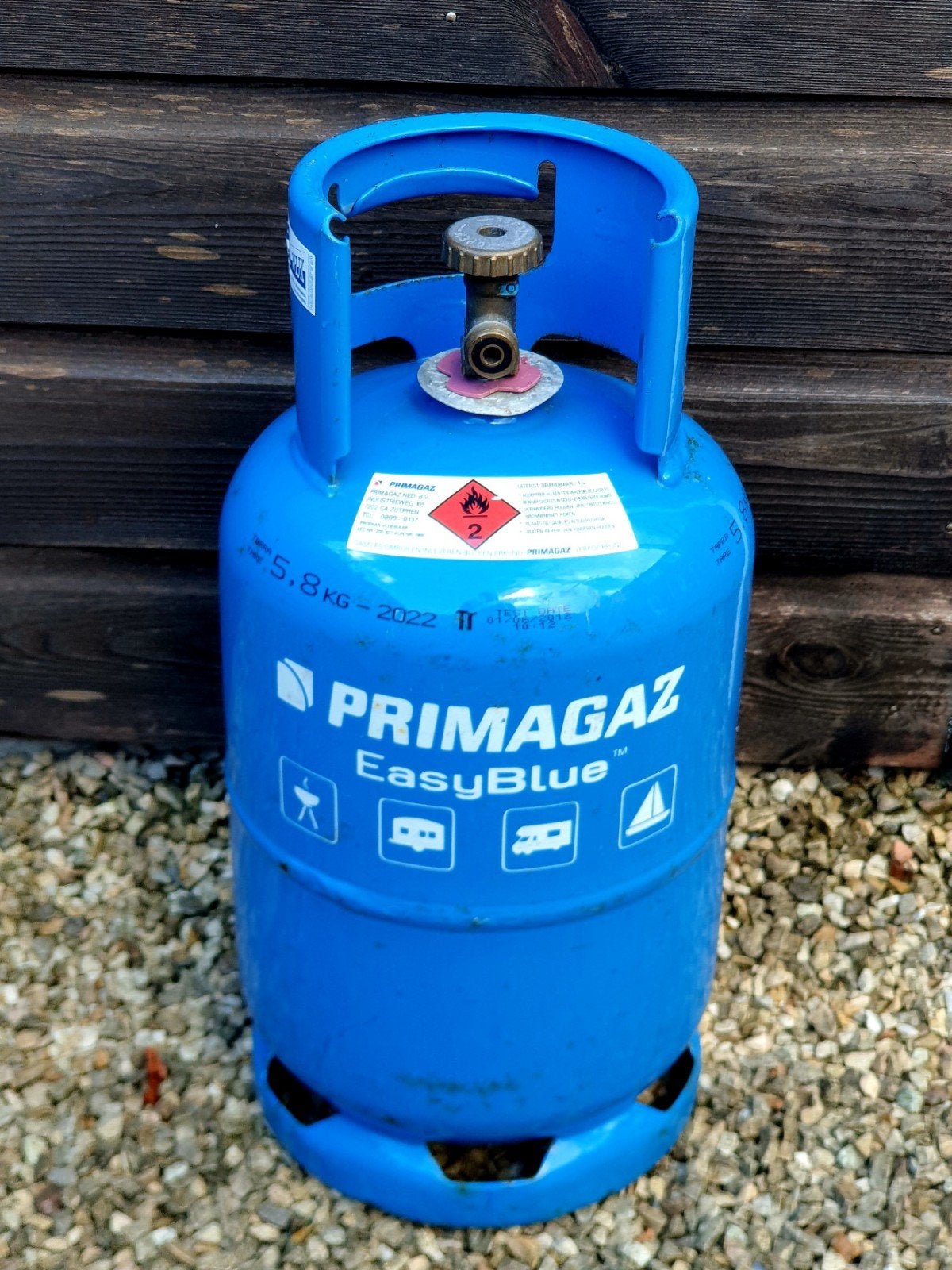 Gasfles 5.8KG leeg, Ophalen, Gebruikt