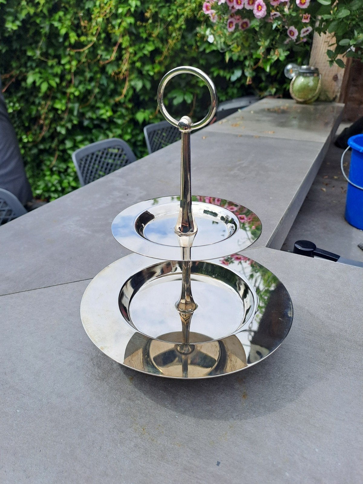 Elegante etagère met 2 lagen - Perfect voor bonbons, Ophalen of Verzenden