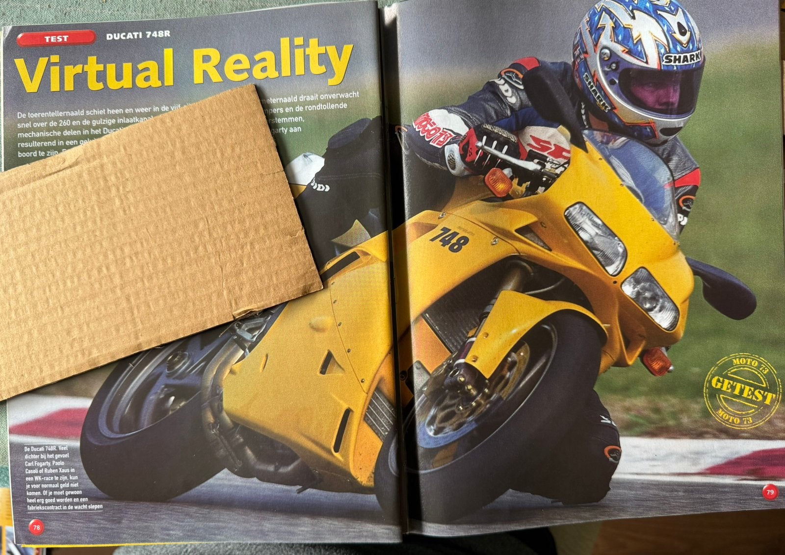 Test uit 2000 Ducati 748R, Verzenden, Zo goed als nieuw, Motoren