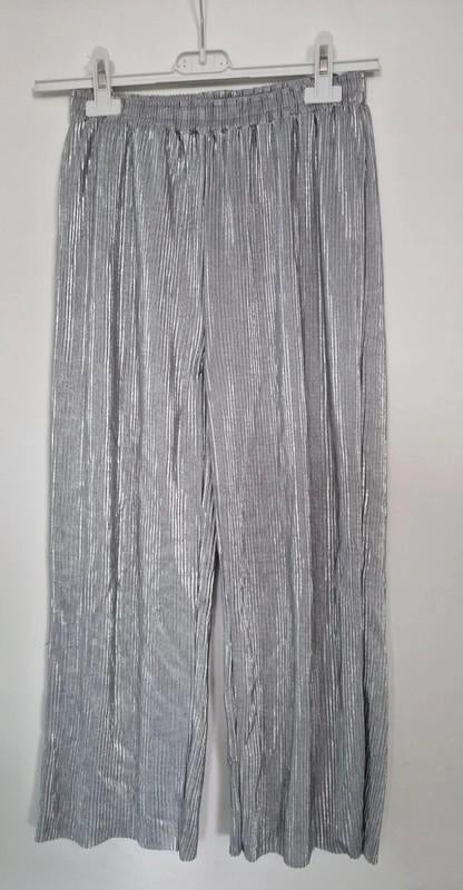 Zilverkleurige broek  - maat 146/152 - Zeeman, Broek, Zeeman, Gebruikt, Meisje