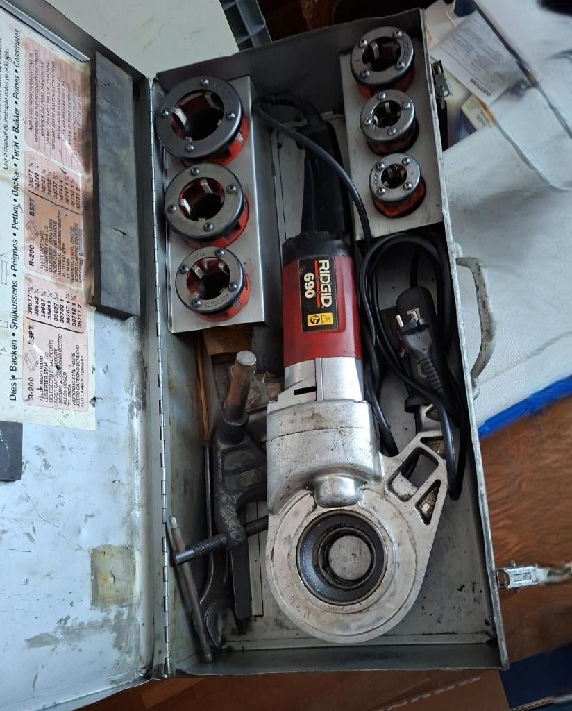 RIDGID 690 Power Drive Set, Ophalen of Verzenden, Gebruikt