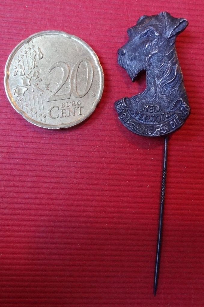 Oud speldje Ned. Ver. tot Bescherming van Dieren (26-2), Verzamelen, Speldjes, Pins en Buttons, Ophalen of Verzenden, Gebruikt