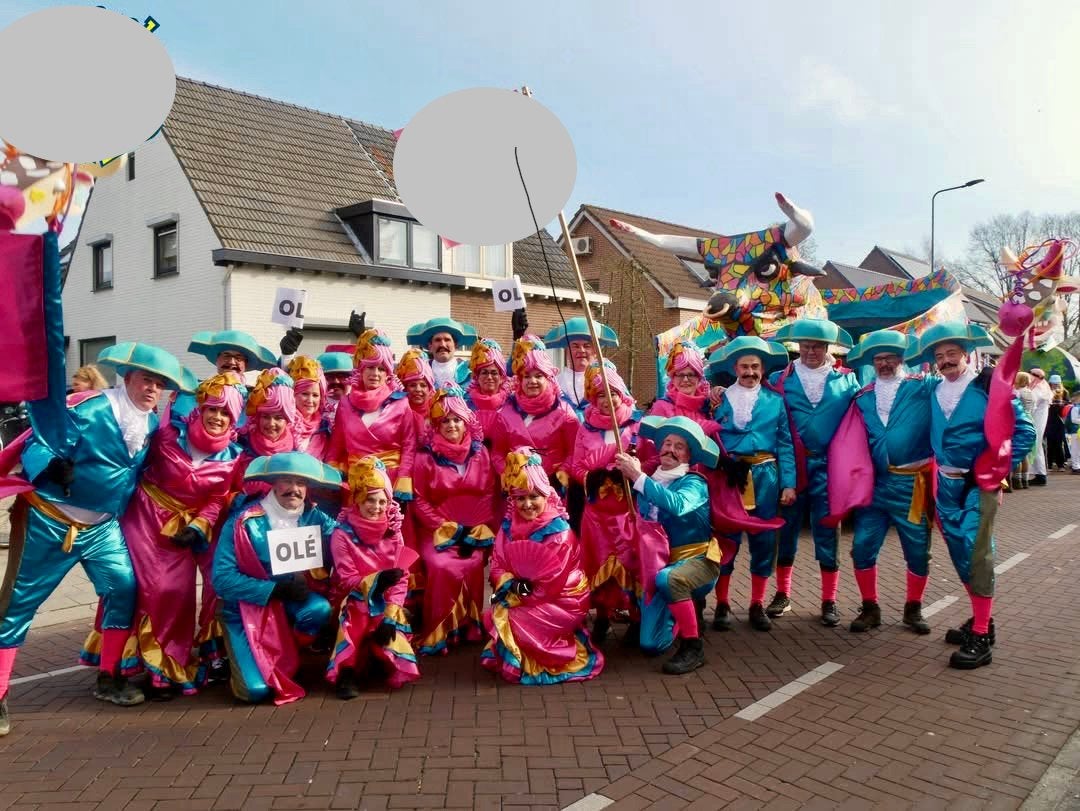 Carnaval. Grote loopgroep. Thema Spanje. Incl. Stierenkop, Ophalen, Carnaval, Overige maten, Kleding