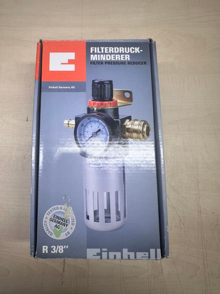 Einhell filter-reduceerventiel R 3/8", Minder dan 25 liter, Ophalen of Verzenden, Zo goed als nieuw, Minder dan 200 liter/min