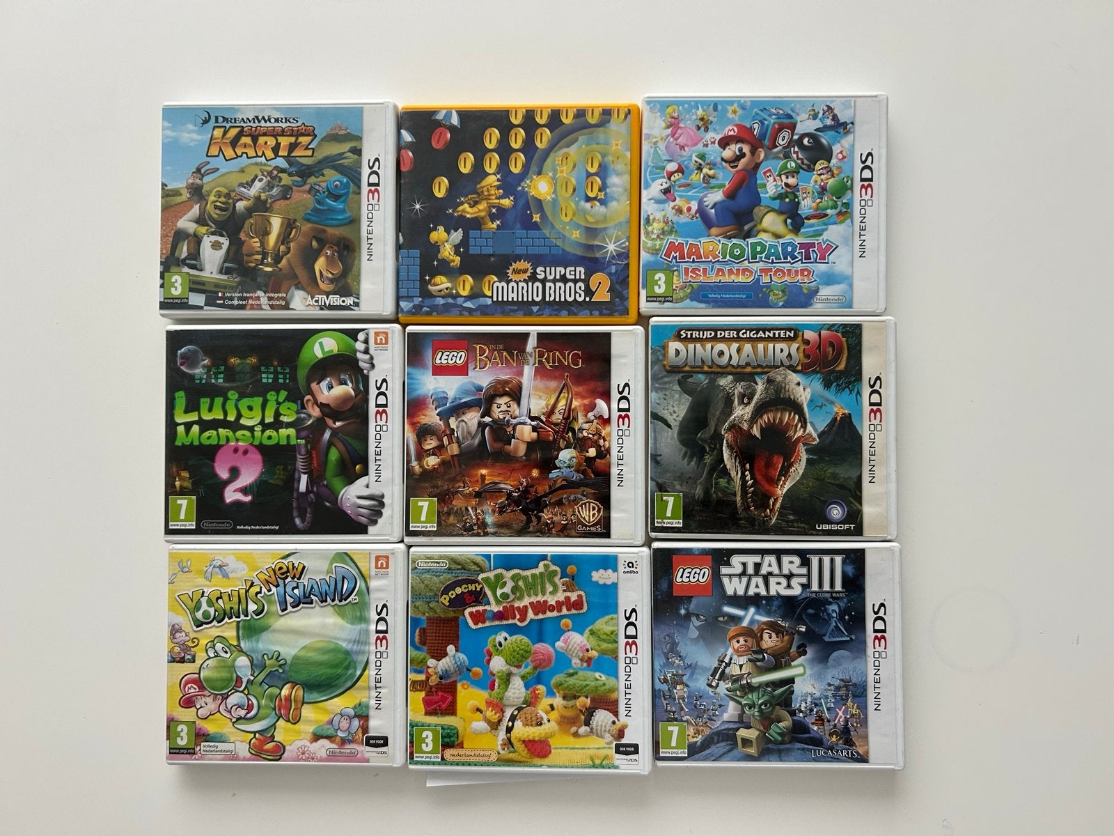 Negen Nintendo 3DS games - Diverse genres