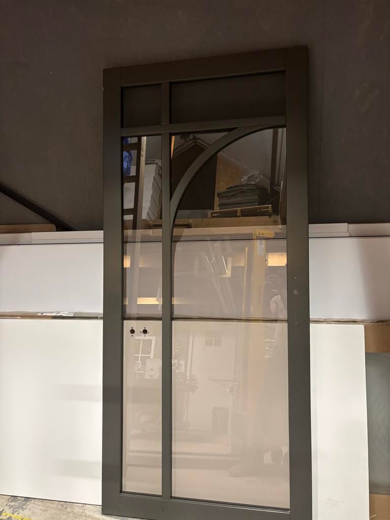 Moderne Binnendeur opdek Links Draaiend 930x2105 met Glas, Doe-het-zelf en Verbouw, Deuren en Horren, 80 tot 100 cm, 215 cm of meer