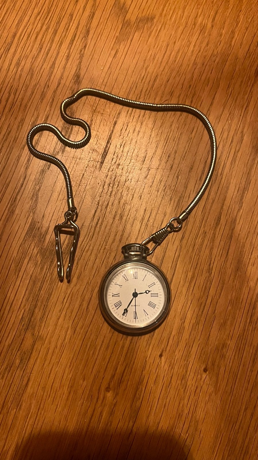 Klassiek Zakhorloge met Ketting, Overige merken, Zakhorloge, Staal, Ophalen of Verzenden