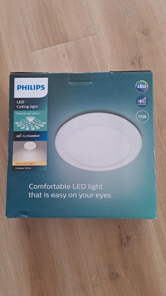 Philips LED Plafondlamp Wit 17W (nieuw), Ophalen of Verzenden, Nieuw