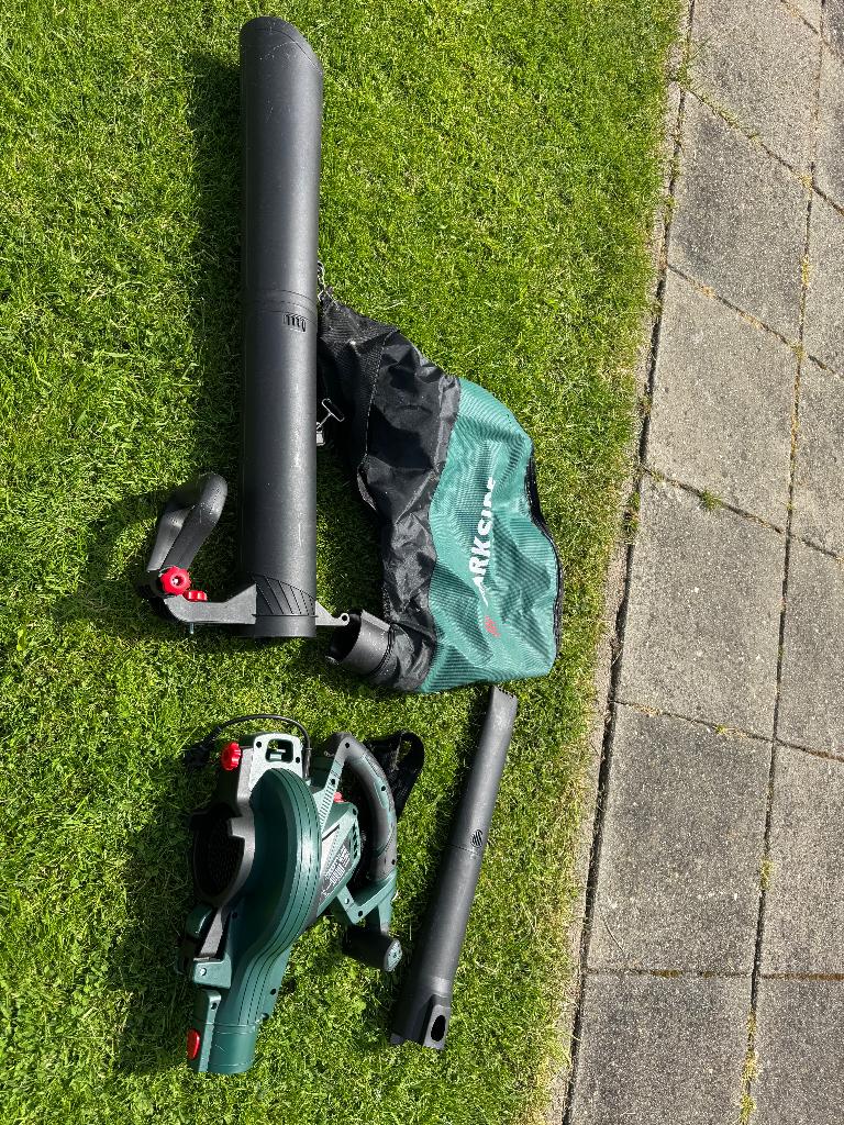 bladblazer-zuiger met geïntegreerde hakselfunctie - Parkside, Tuin en Terras, Ophalen, Gebruikt, Met opvangzak, Handgedragen