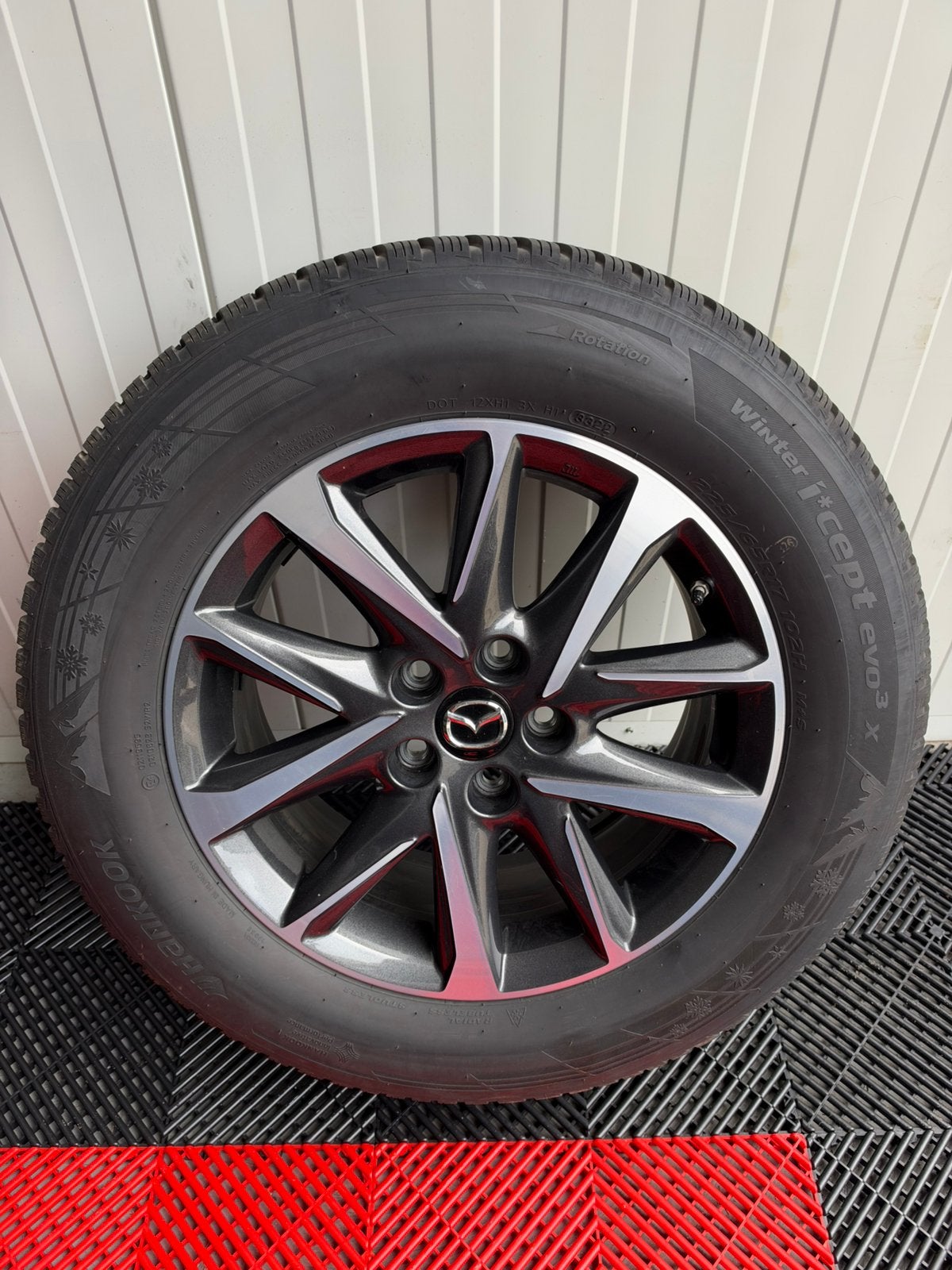 Orginele Mazda cx-5 velgen 5x114,3 winterbanden, Ophalen, Velg(en), 17 inch, Winterbanden