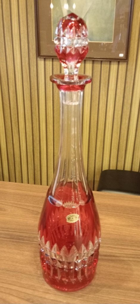 Kristallen karaf Val Saint Lambert., Antiek en Kunst, Antiek | Glas en Kristal, Ophalen of Verzenden