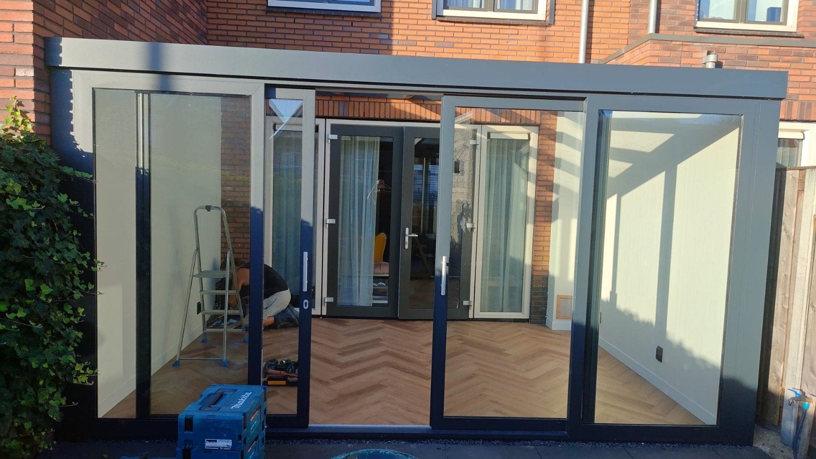 aluminium serre goed staat! (dubbel glas), Ophalen, Serre