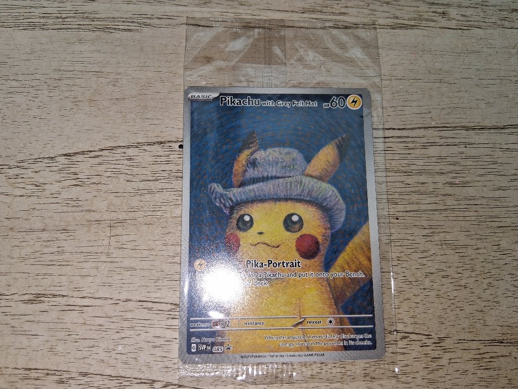 Pikachu with Grey Felt Hat Van Gogh Museum SEALED, Ophalen of Verzenden, Nieuw