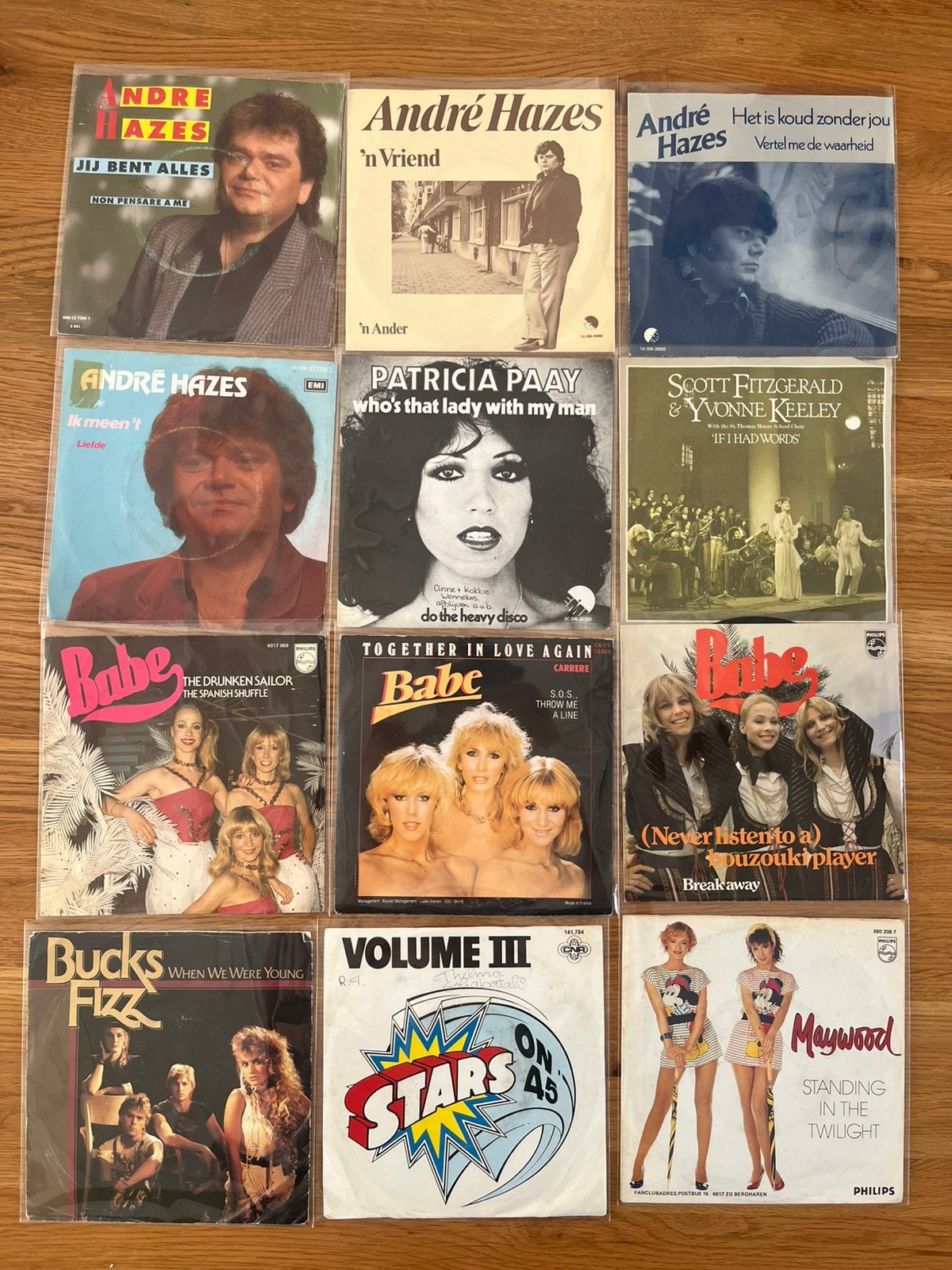 250 Vinyl Singles Nederlandstalig Piratenmuziek André Hazes, Cd's en Dvd's, Vinyl Singles, Verzenden, Zo goed als nieuw, Pop