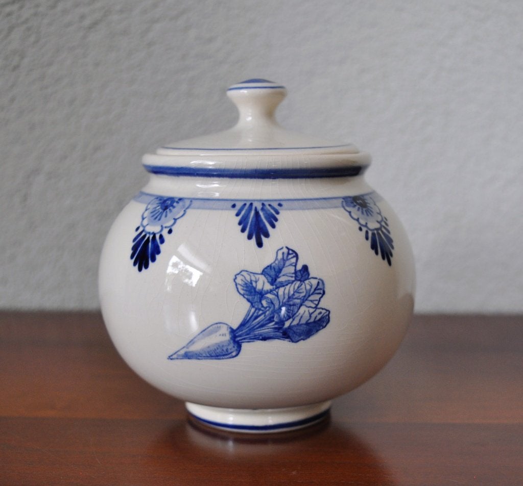 Delfts Dekselpotje Potje Suikerpot 11 cm, Antiek en Kunst, Antiek | Porselein, Ophalen of Verzenden