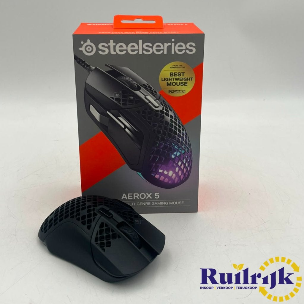 SteelSeries Aerox 5 Bedrade Gaming Muis - Nieuw, Computers en Software, Muizen, Steelseries, Zo goed als nieuw, Support@steelseries.com