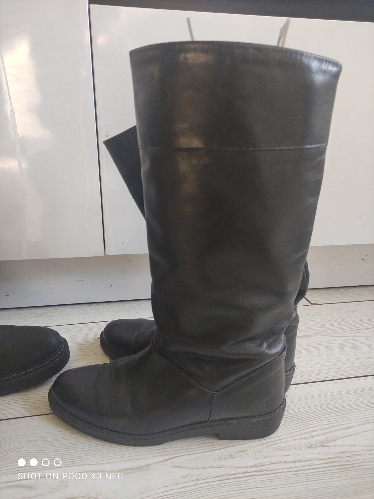 2 paar stoere laarzen maat 41 zwart winter, Ophalen of Verzenden, Zwart, Hoge laarzen
