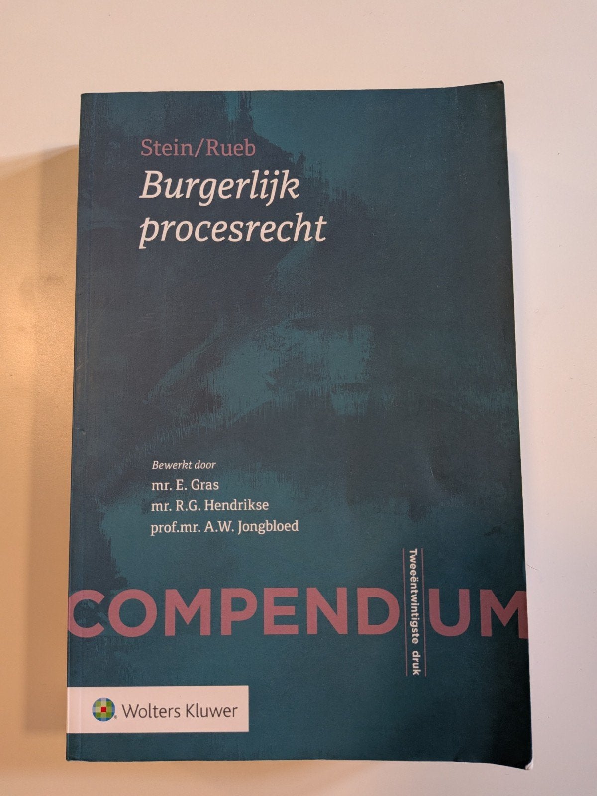 Compendium Burgerlijk procesrecht - Stein/Rueb, Boeken, Studieboeken en Cursussen, WO, Gamma, Stein/Rueb, Ophalen