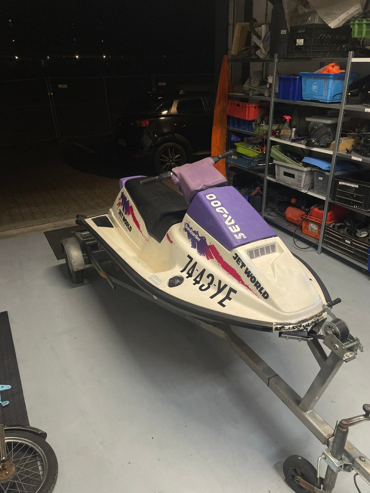 Seadoo waterscooter met trailer., Seadoo, 70 tot 120 pk, Ophalen of Verzenden, Zo goed als nieuw