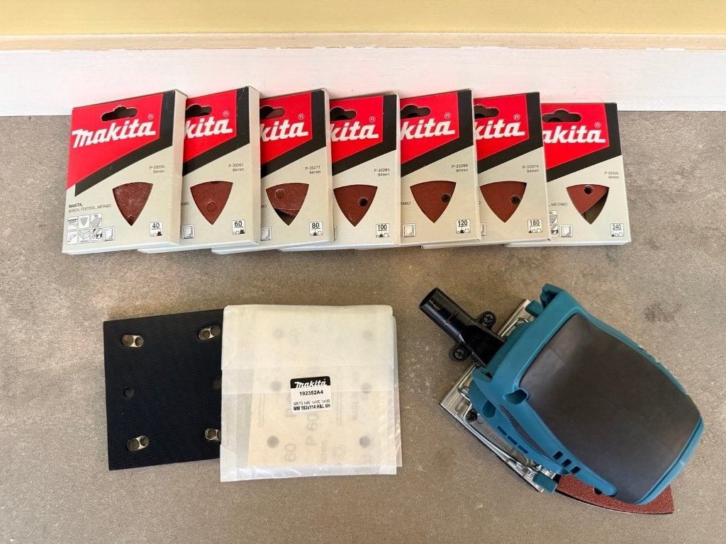NIEUW - Makita DBO484 18V accu vlakschuurmachine, Doe-het-zelf en Verbouw, Ophalen, Nieuw, Minder dan 600 watt, Vlakschuurmachine