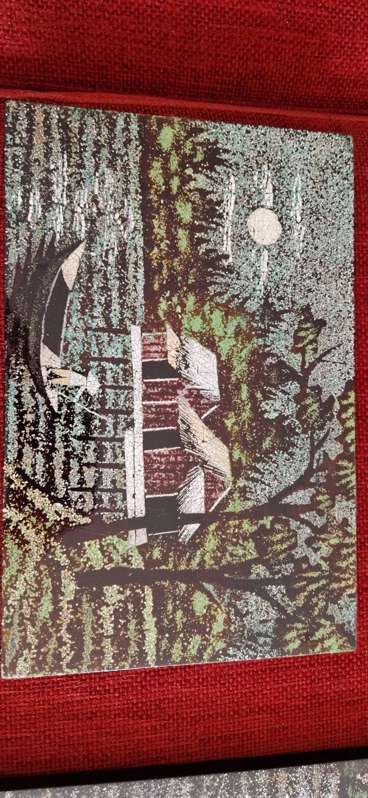 Twee Aziatische schilderijen met landschappen, Ophalen, Schilderij, Handgemaakt, Overige materialen