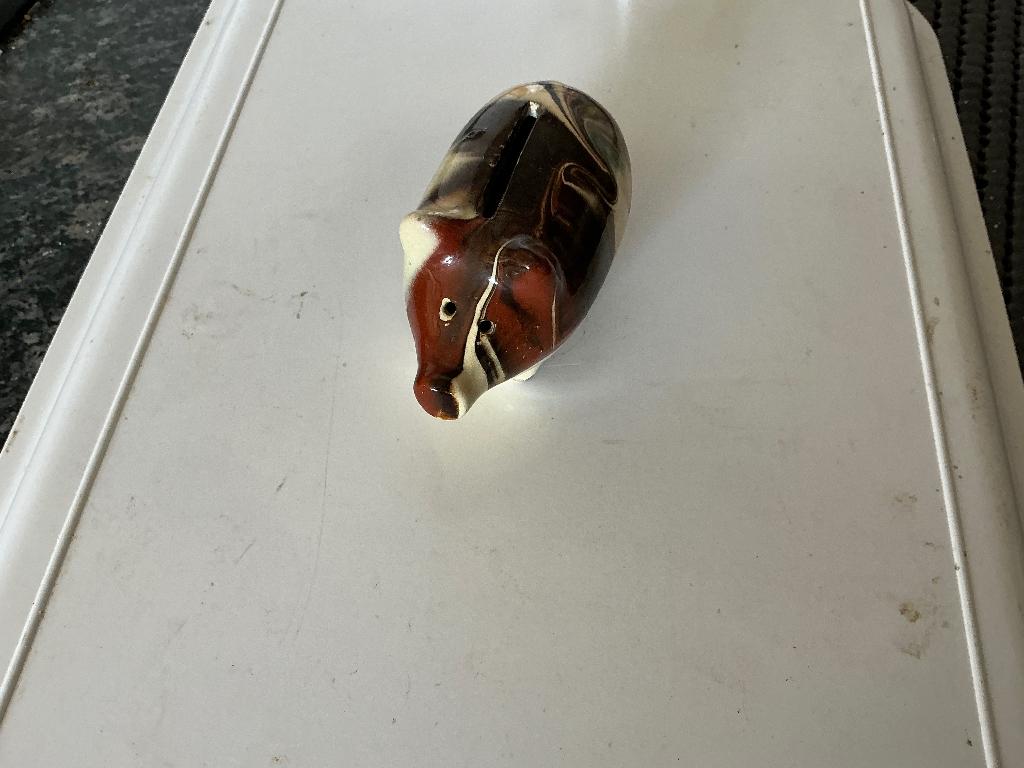 Oude stenen spaarpot, Antiek en Kunst, Curiosa en Brocante, Ophalen of Verzenden