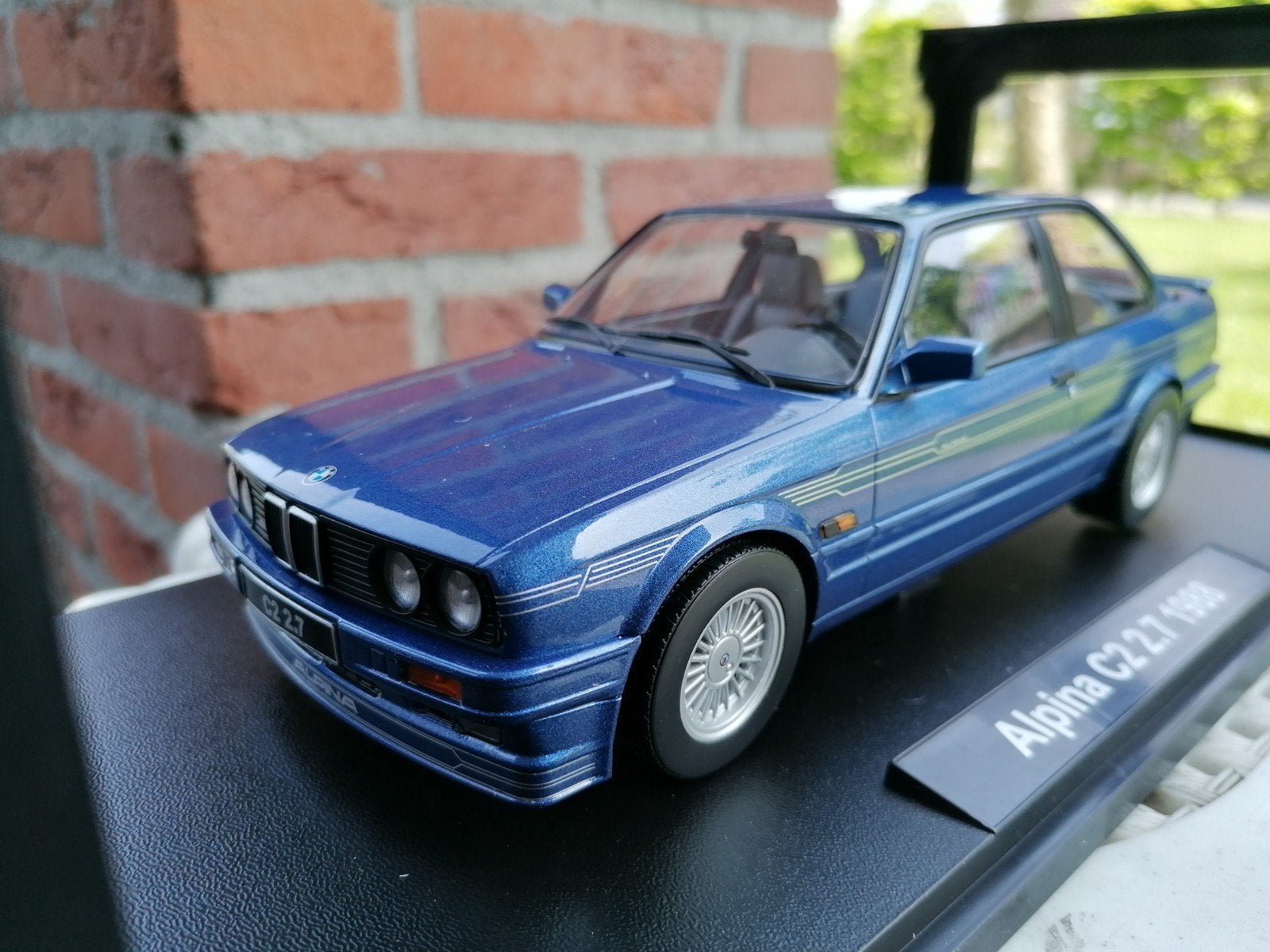 1:18 BMW Alpina B6 3.5 (E30) 1988 Blauw metallic KK Scale, Ophalen of Verzenden, Nieuw, Auto, Overige merken