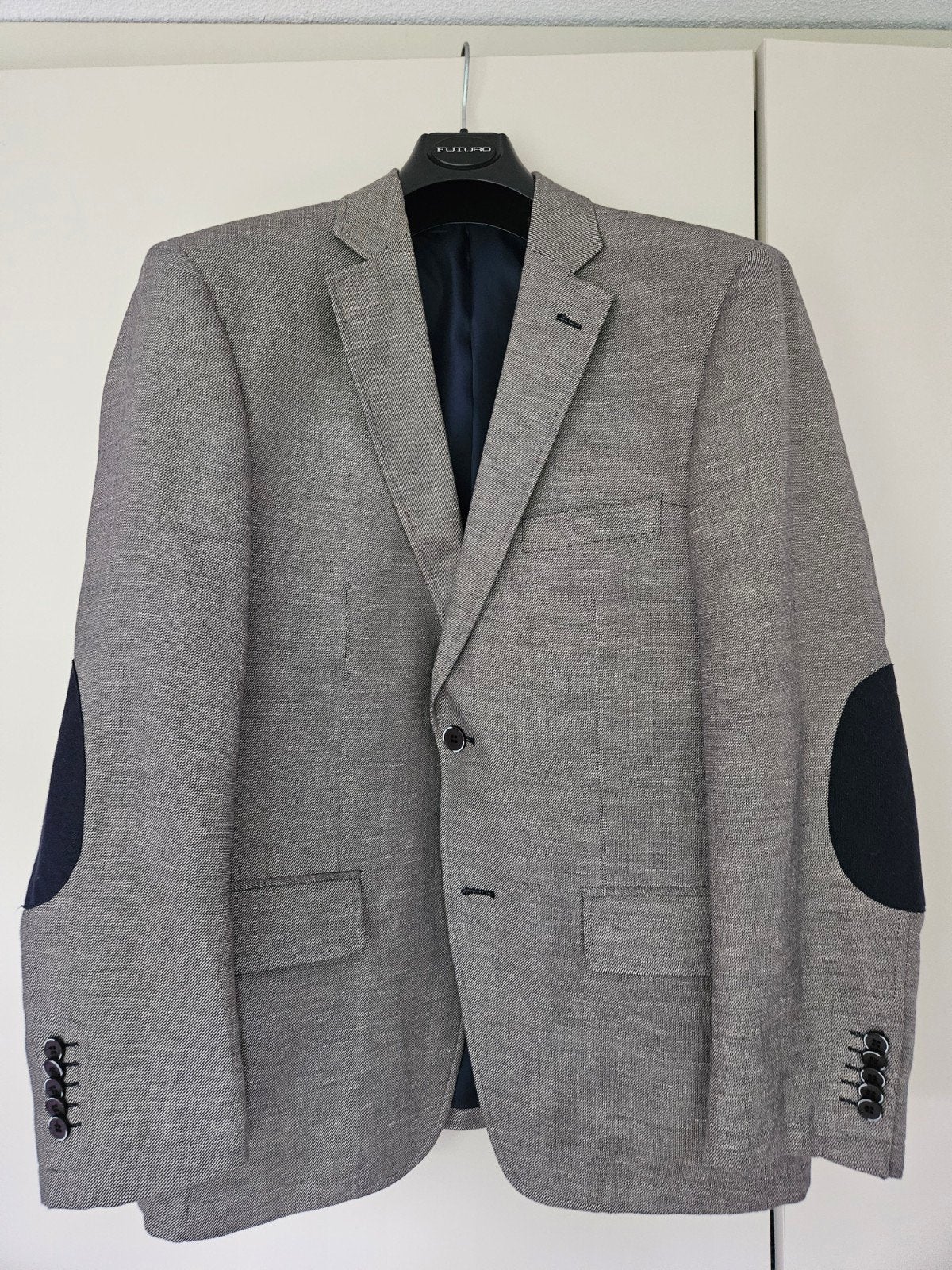 Luigi Varello linnen mix buikmaat 25(50) vaste prijs €40, Verzenden, Zo goed als nieuw, Maat 48/50 (M), Blauw