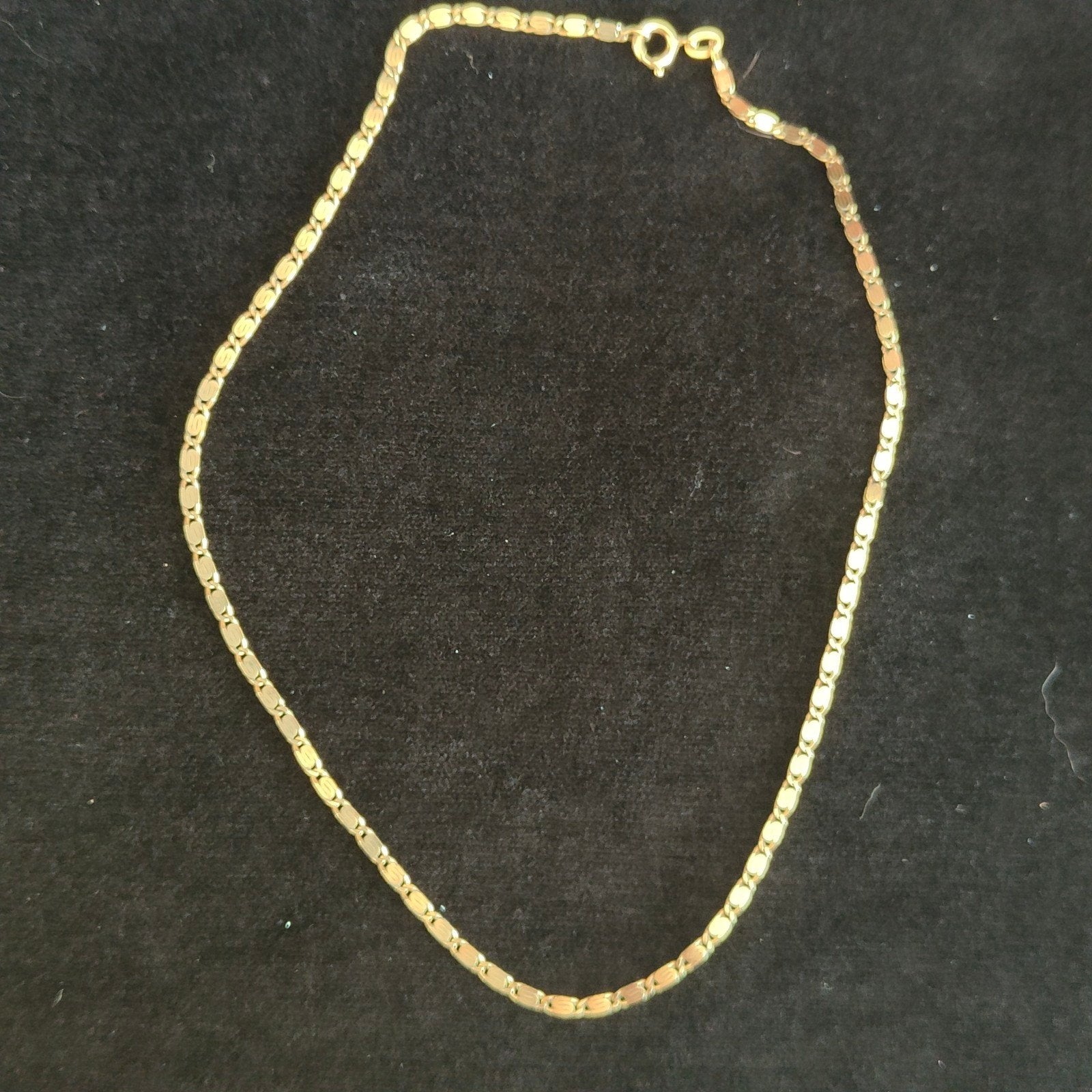 Gold plated Venetiaanse ketting van amerik, Ophalen of Verzenden, Zo goed als nieuw, Goud, Overige materialen